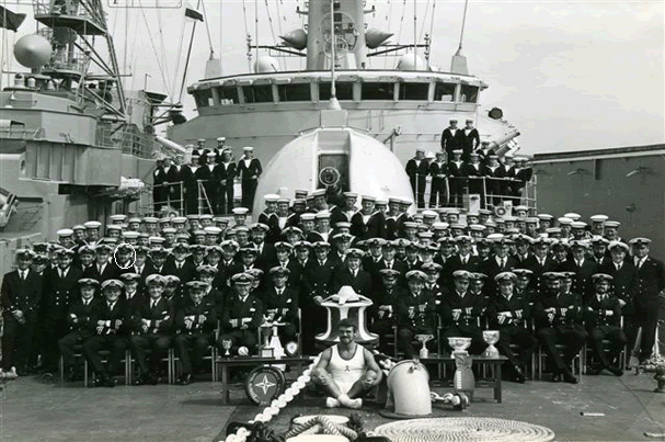 HMS Ambuscade Crew Photo 1977